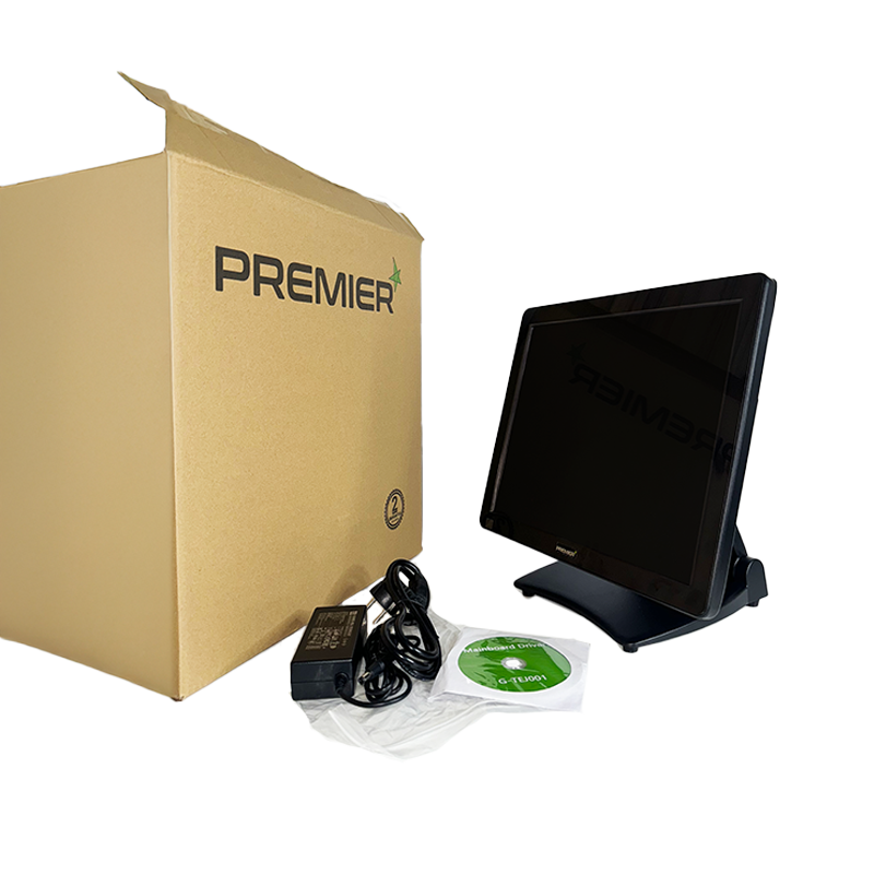 KT-810 - TPV 15 inch capacitivo flat true, QuadCore N97 1.99GHz, 8GB DDR4, SSD M.2 256GB, negro, con stand plegable, Win 11 IoT - Imagen 3